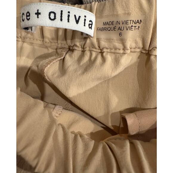 ALICE + OLIVIA Stretch-shell cargo pants size 6 Color: Sand (New) - Picture 5 of 5